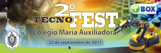 Banner María Auxiliadora San Salvador 2011