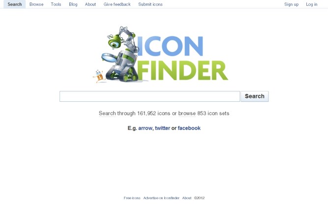 Iconfinder [Pantalla principal]