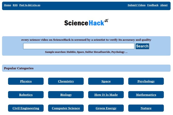 ScienceHack [Pantalla principal]