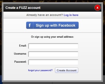 Fuzz [Creación de una cuenta]