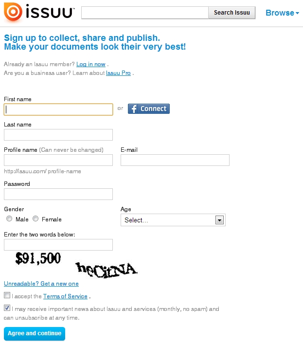 Issuu [Creación de cuenta]