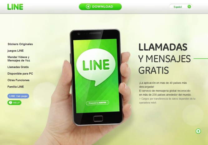 Line [Pantalla principal]