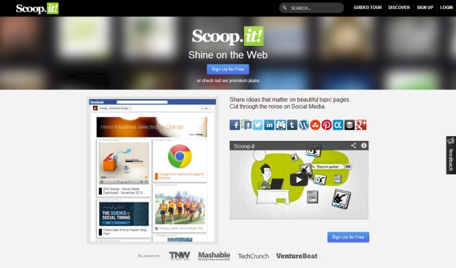 Scoop.it [Pantalla principal]
