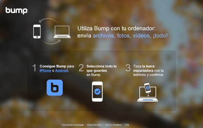 Bump [Pantalla principal]
