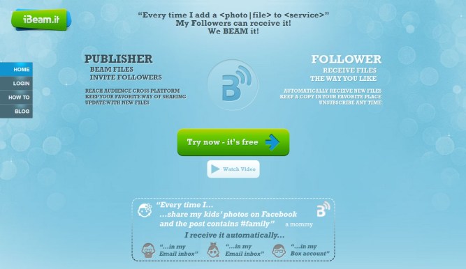 iBeam.it [Pantalla principal]