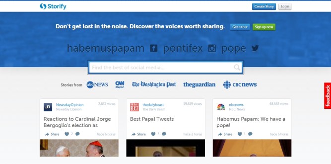 Storify [Página principal]