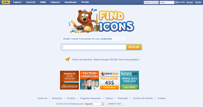 FindIcons [Pantalla principal]