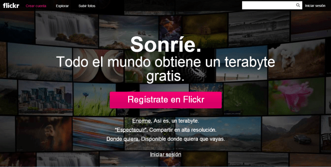 Flickr [Pantalla principal]