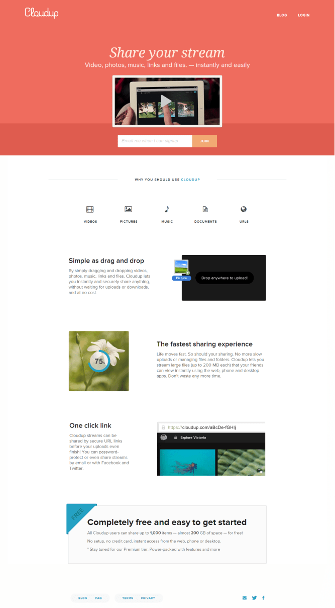 Cloudup [Pantalla principal]