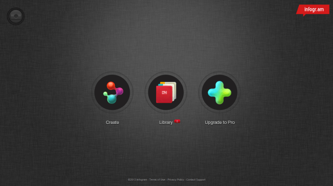 Infogr.am [Pantalla de selección]