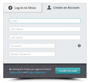 Otixo [Formulario de inscripción]