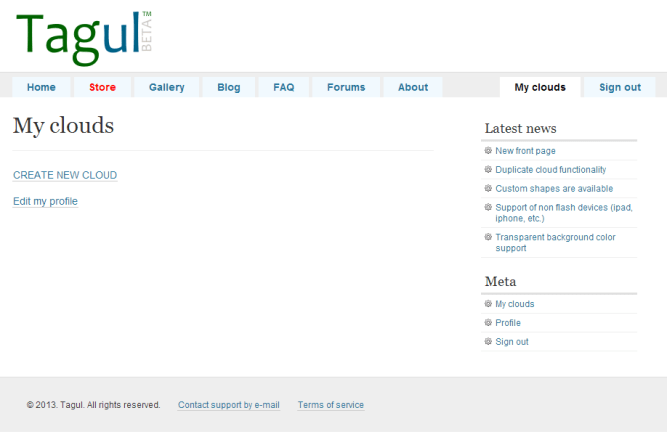 Tagul [Pantalla de trabajo]