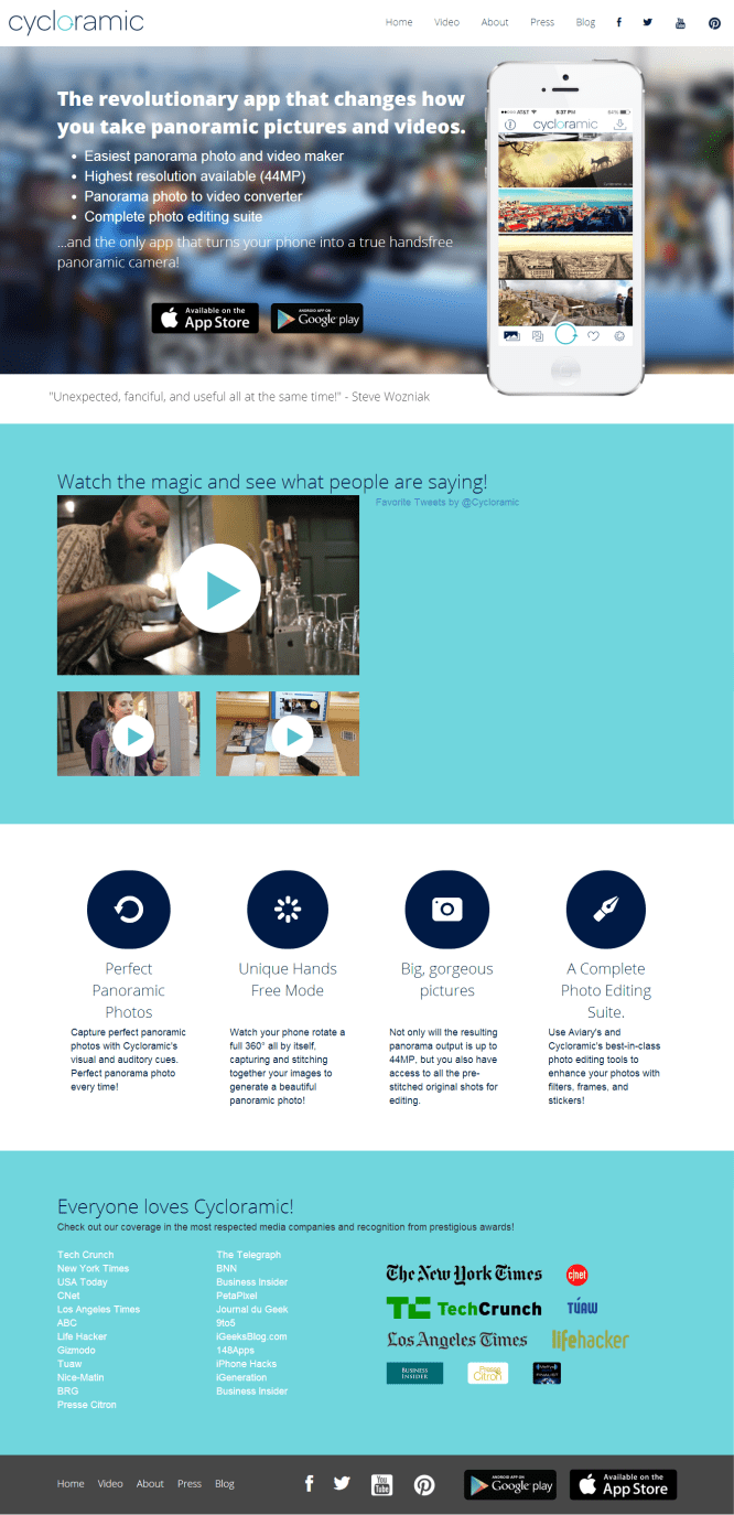 Cycloramic [Pantalla principal]