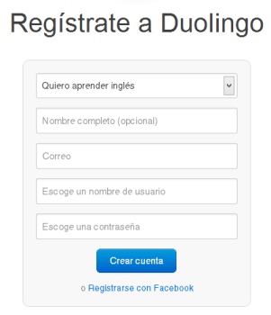 Duolingo [Formulario de inscripción]