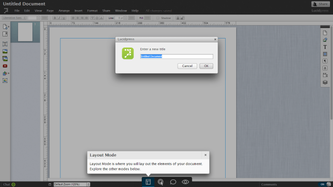 Lucidpress [Asignación de nombre a archivo nuevo]