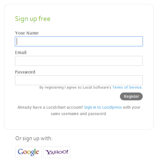 Lucidpress [Formulario de inscripción]