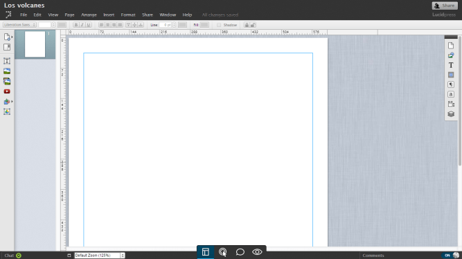 Lucidpress [Pantalla de trabajo]