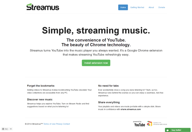 Streamus [Pantalla principal]