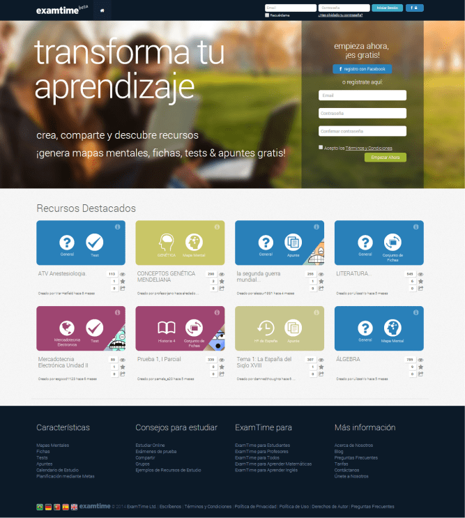 ExamTime [Pantalla principal]