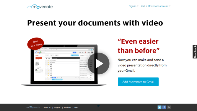 Movenote [Pantalla principal]