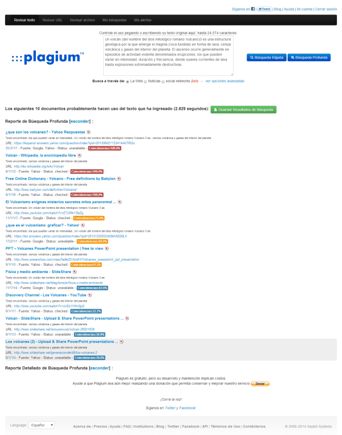 Plagium [Resultado de búsqueda]