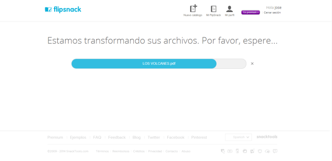 Flipsnack [Carga de archivo]