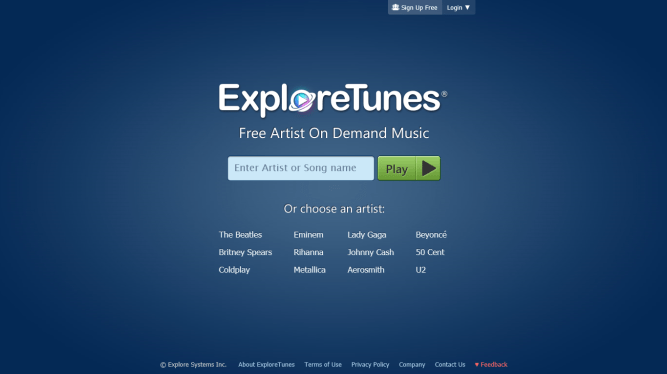 ExploreTunes [Página principal]