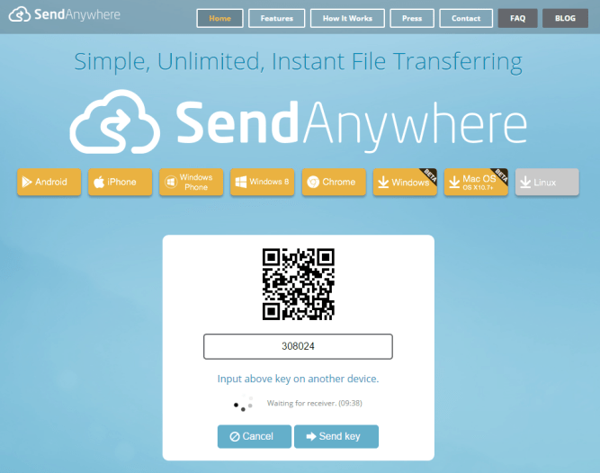 SendAnywhere [Envío de imágenes]