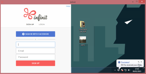 Infinit [Pantalla de inicio]