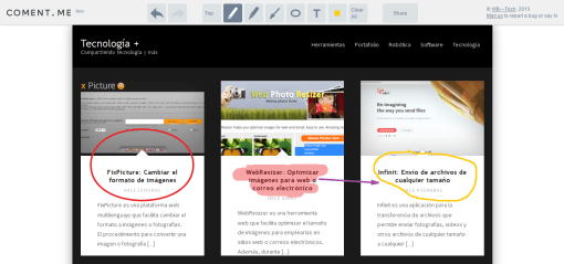 Coment.me [Pantalla editada]