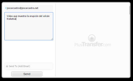 PlusTransfer [Remitente y mensaje]