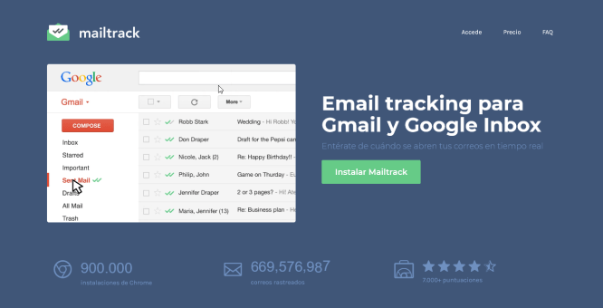 MailTrack [Pantalla principal]