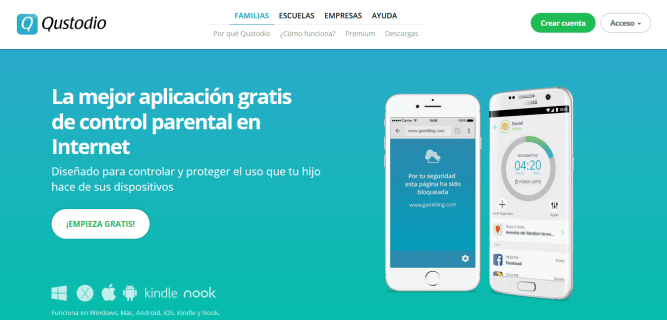 Qustodio [Pantalla inicial]